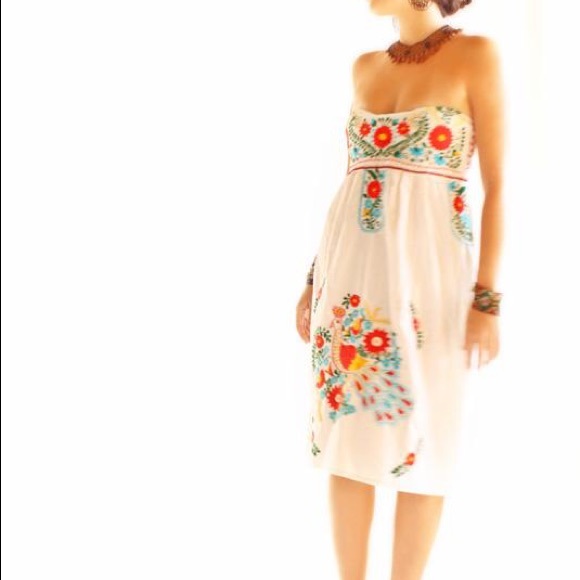 Mexican Embroidered Dress Traditional Authentic